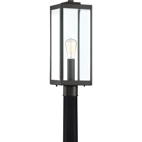 Westover 1 Light 21 inch Earth Black Outdoor Post Lantern