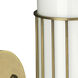 Torino 1 Light 4 inch Antique Brass & Opaque White Milk Glass Wall Sconce Wall Light
