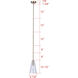 Luisa 1 Light 5.88 inch Gold Pendant Ceiling Light