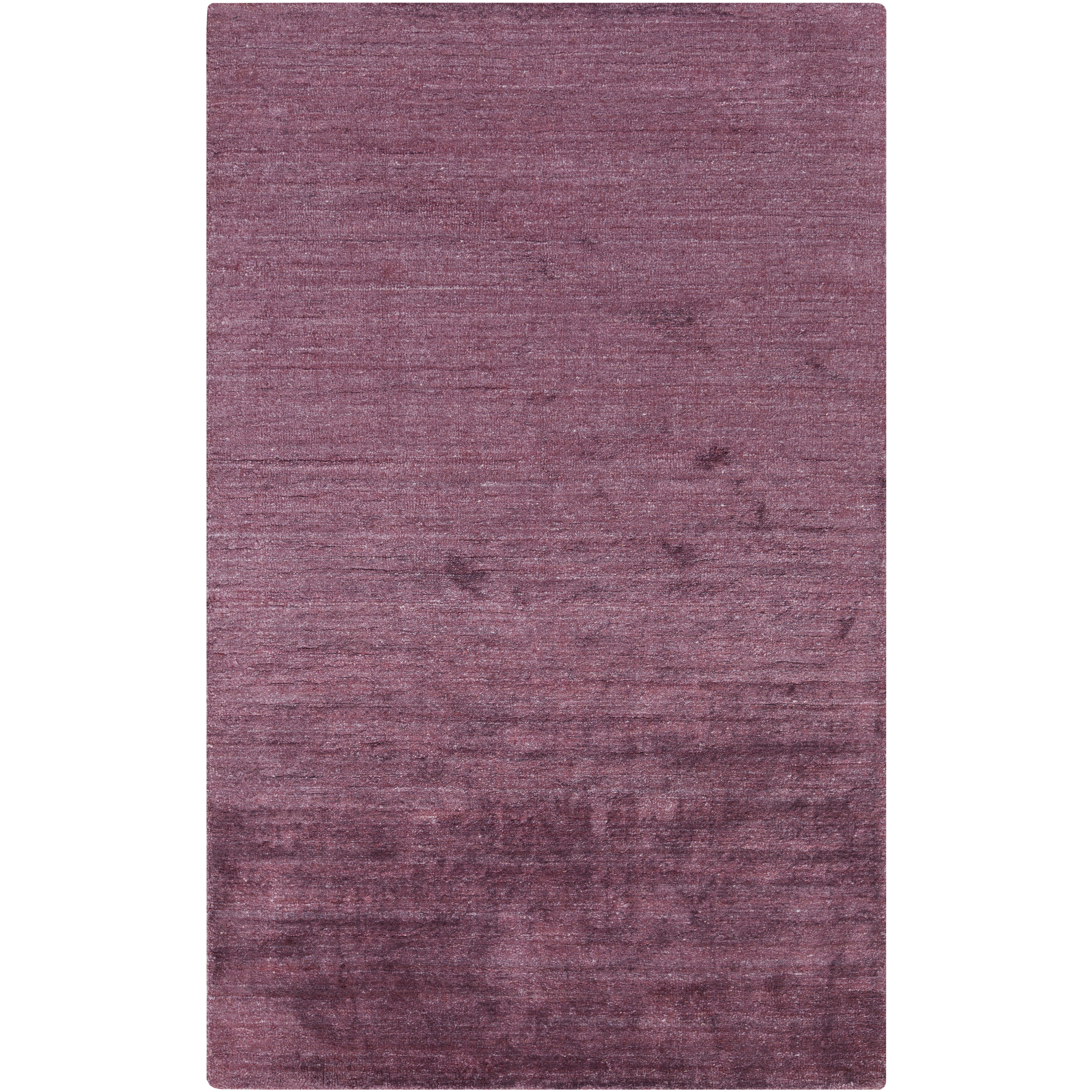 Haize 132 X 96 inch Plum Handmade Rug