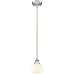 Edison White Venetian 1 Light 6.00 inch Mini Pendant
