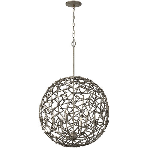 Hendren 6 Light 28 inch Campagne Luxe Pendant Ceiling Light