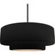 Radiance 1 Light 16.25 inch Brushed Nickel and Carbon Matte Black/Champagne Gold Pendant Ceiling Light