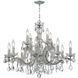 Maria Theresa 12 Light 30 inch Polished Chrome Chandelier Ceiling Light in Clear Spectra