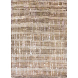 Luminous 36 X 24 inch Dark Brown, Taupe, Beige Rug