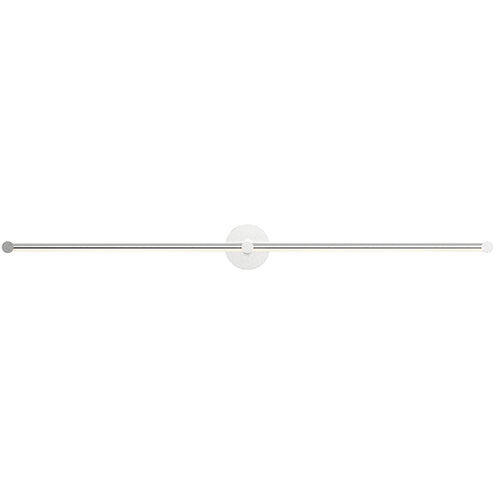 Purolinear 360 LED 49 inch Satin Chrome ADA Wall Bar Light Wall Light