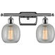 Ballston Belfast 2 Light 16 inch Polished Chrome Bath Vanity Light Wall Light in Clear Crackle Glass, Ballston