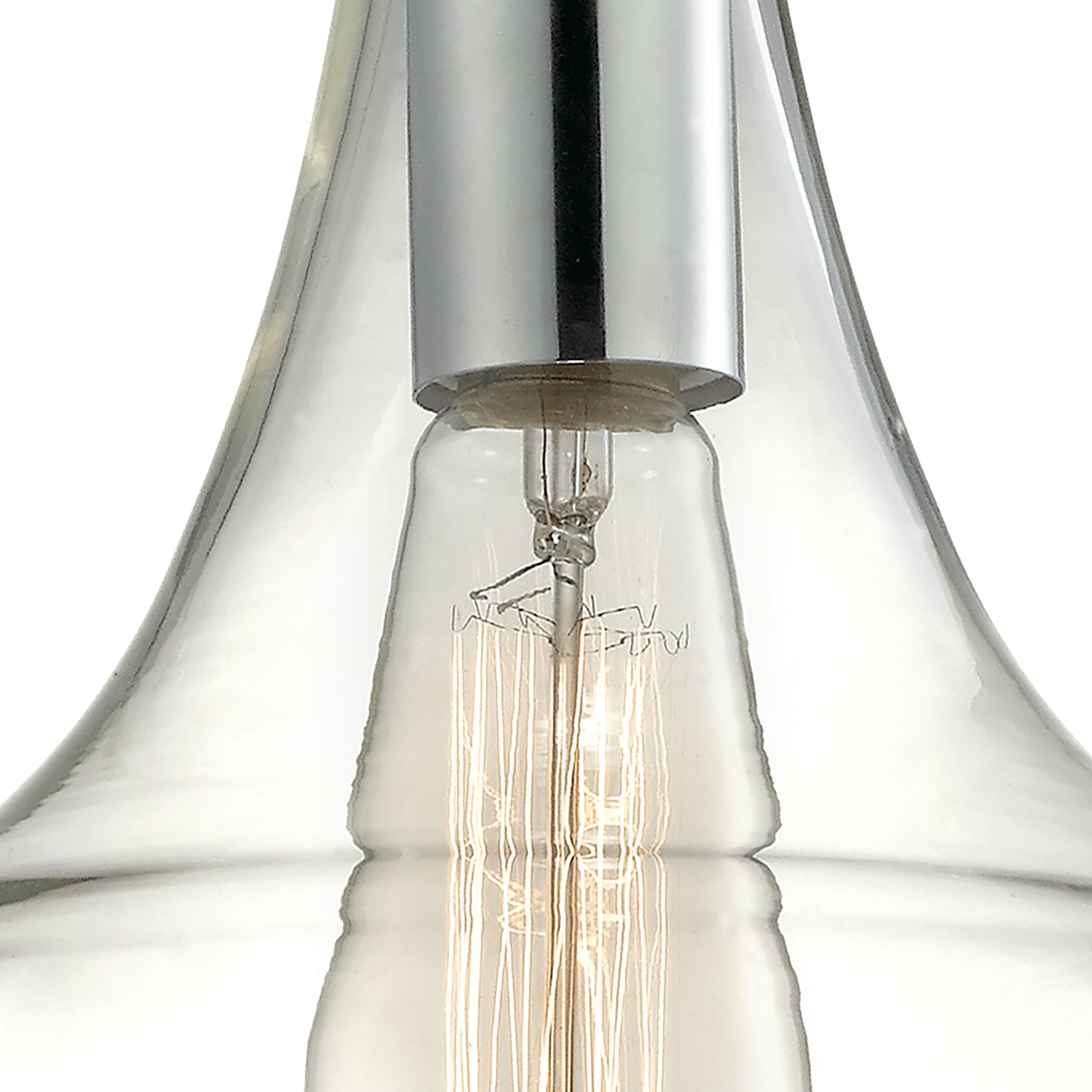 Orbital 1 Light 10 inch Polished Chrome Mini Pendant Ceiling Light