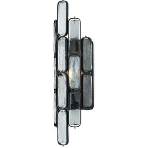 Centurion 1 Light 5 inch Clear and Satin Black ADA Wall Sconce Wall Light