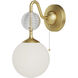Alora Mood Celia 1 Light 6 inch Brushed Gold Wall/Vanity Light Wall Light