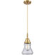 Downtown Urban Bellmont 1 Light 6.5 inch Satin Gold Mini Pendant Ceiling Light