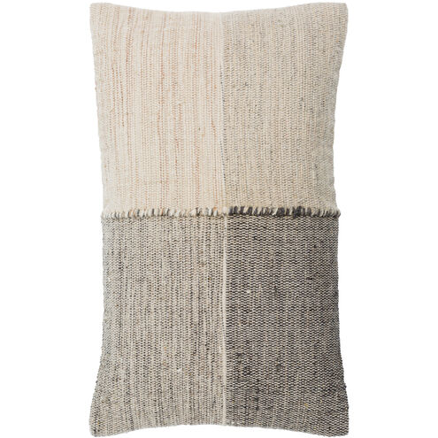 Bartram 22 X 14 inch Cream/Brown/Charcoal/Light Brown Lumbar Pillow in 14 x 22