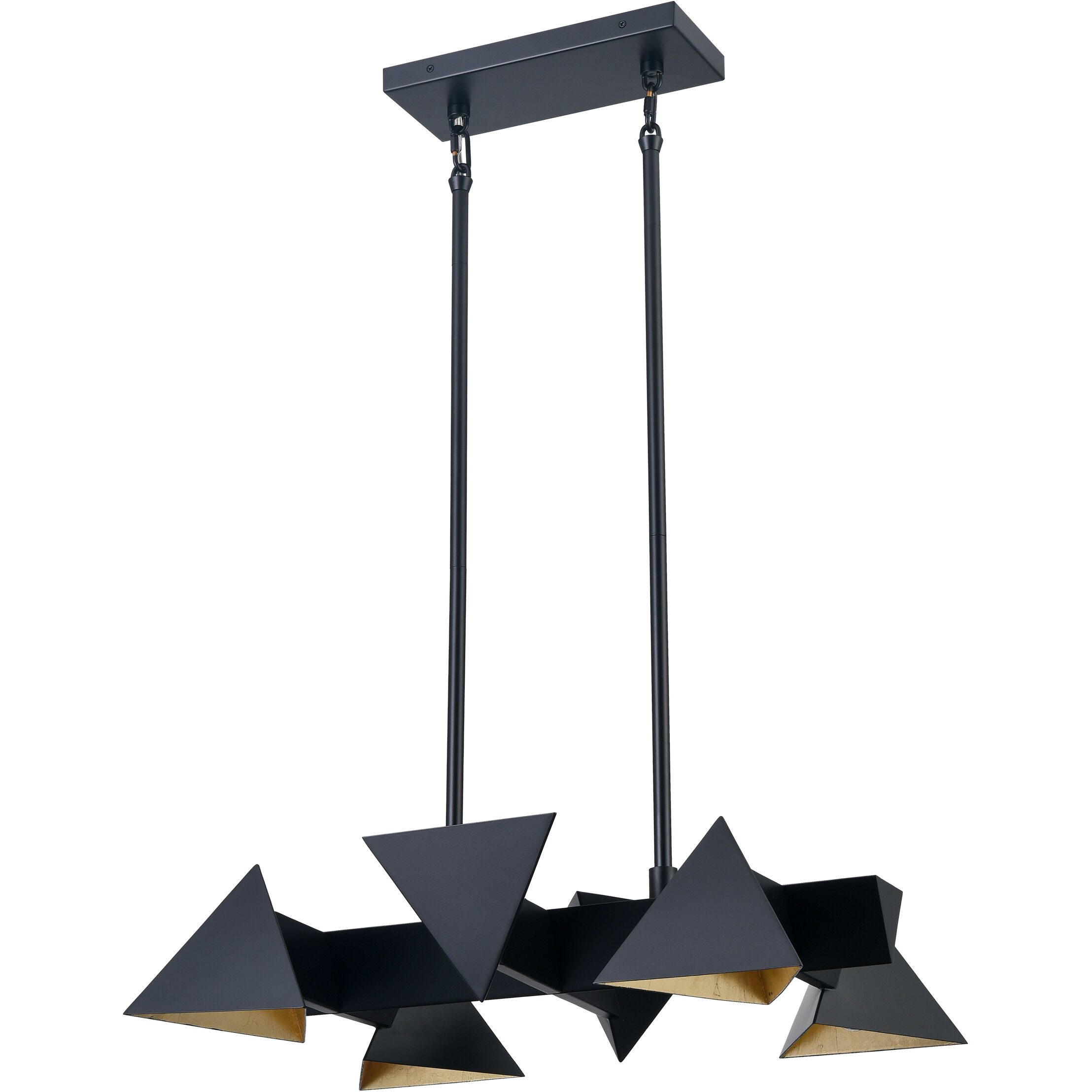 Avante 6 Light 15 inch Matte Black Chandelier Ceiling Light