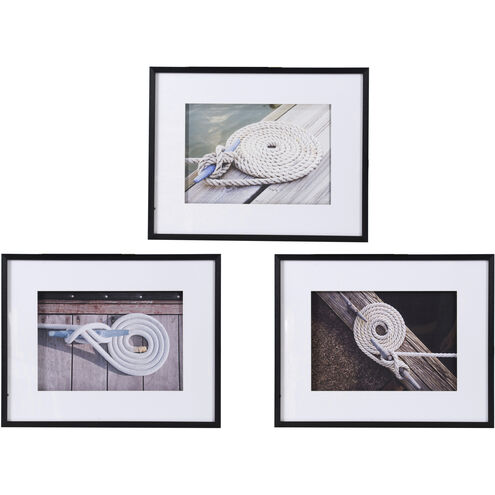 Boater Knot Black Wall Art