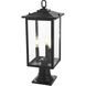 Carlisle 3 Light 22 inch Black Outdoor Post Light
