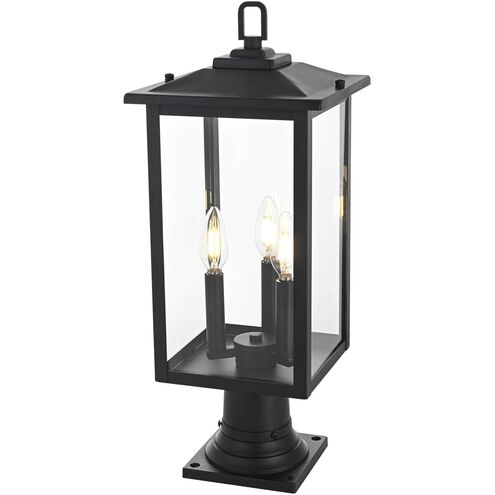 Carlisle 3 Light 22 inch Black Outdoor Post Light