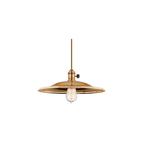 Heirloom 1 Light 14 inch Aged Brass Pendant Ceiling Light in MM2, No