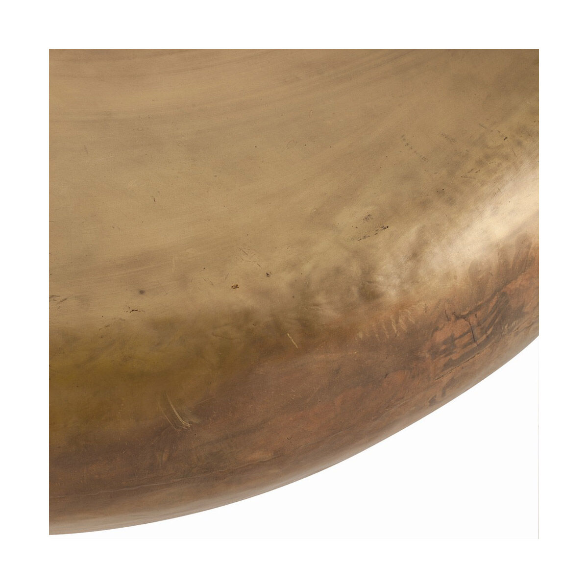 Bates 38 inch Burnt Brass Cocktail Table