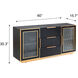 Aurelia 60 X 15.7 inch Ebony & Gold Sideboard