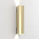 Hashira 2 Light 4.33 inch Matte Gold ADA Interior Wall Light