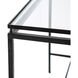 Canyon 42 X 16 inch Black with Clear Console Table