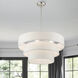 Warrenville 4 Light 23 inch Brushed Nickel Pendant Chandelier Ceiling Light