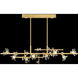 Azu LED 65 inch Gold Pendant Ceiling Light