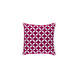 Perimeter 20 X 20 inch Bright Pink and White Throw Pillow