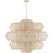 Antibes 18 Light 48 inch Snow White Chandelier Ceiling Light, Grande