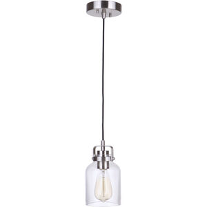 Foxwood 1 Light 5 inch Brushed Polished Nickel Mini Pendant Ceiling Light