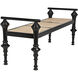 Indochine Charcoal Black Bench
