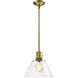 Zigrina 1 Light 11.75 inch Aged Brass Pendant Ceiling Light