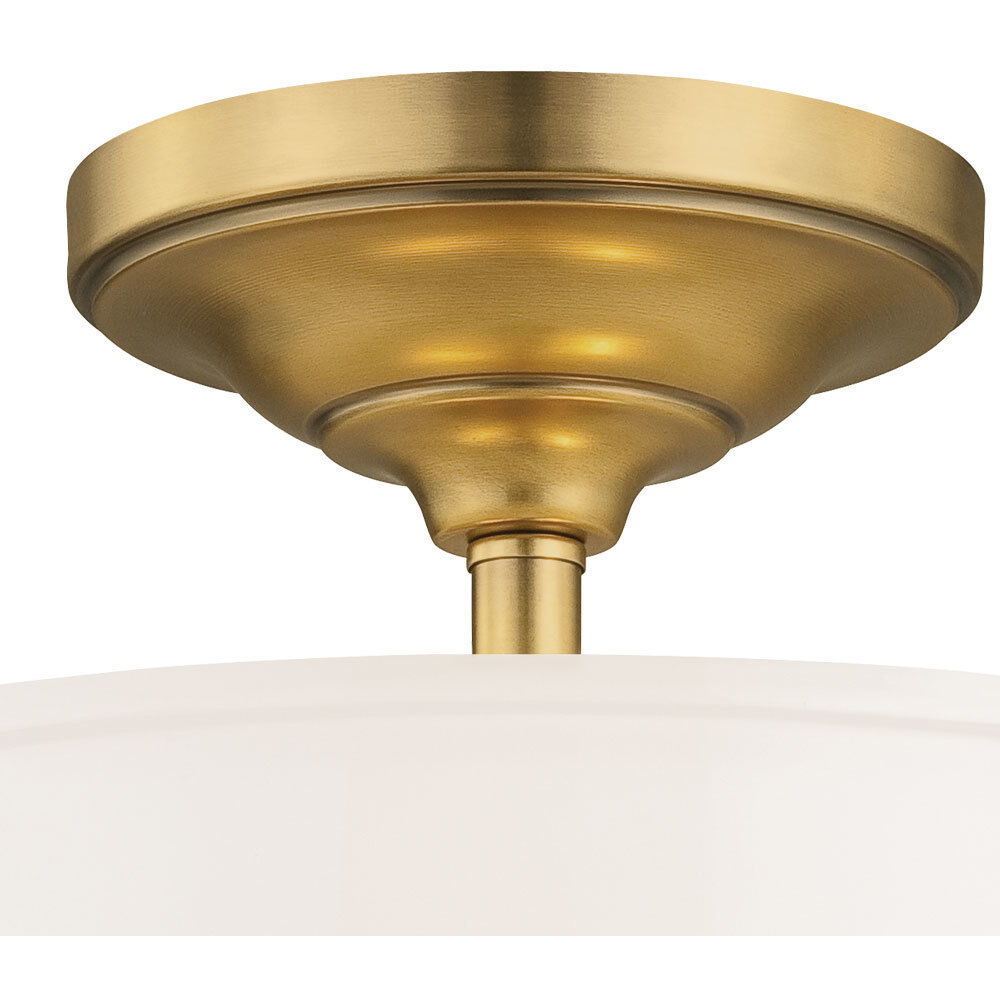 Harbour Point 2 Light 14 inch Liberty Gold Semi Flush Mount Ceiling Light