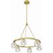 Aragon 6 Light 24 inch Soft Brass Chandelier Ceiling Light