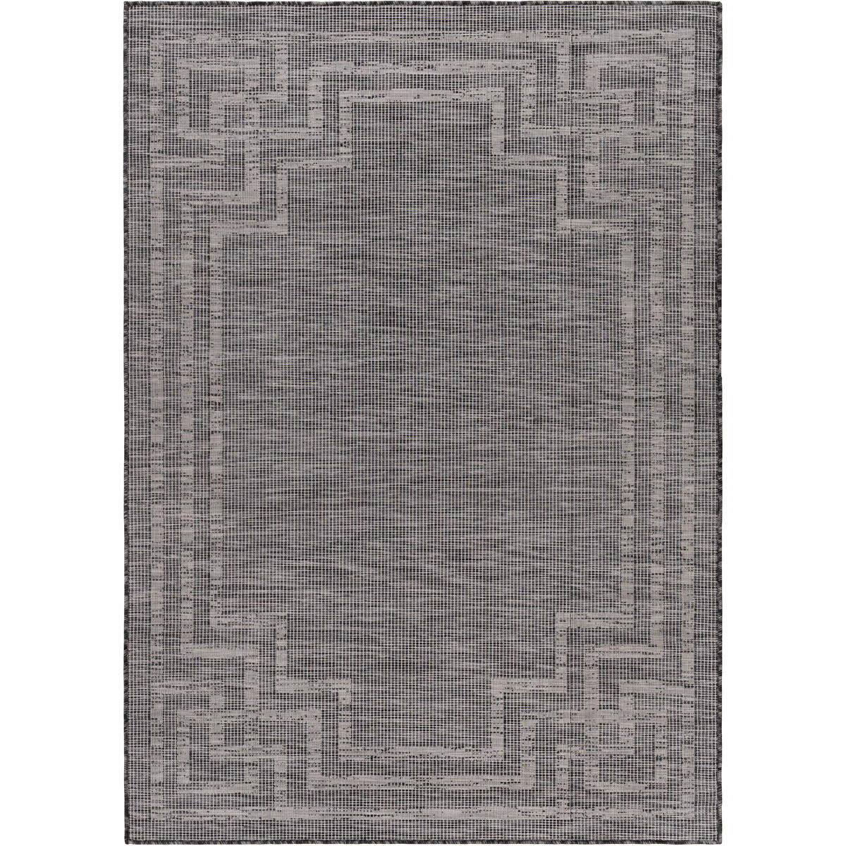 Pasadena 48 X 30 inch Charcoal/Black Rug in 2 x 4