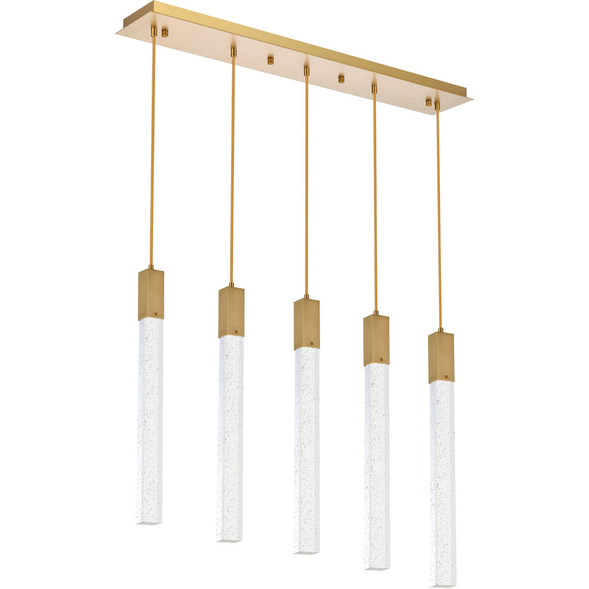 Weston 5 Light 36 inch Satin Gold Pendant Ceiling Light