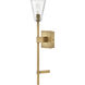Auden 1 Light 6.25 inch Heritage Brass Vanity Light Wall Light