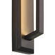 Zurich 15 inch Matte Black Outdoor Wall Sconce in 3.5" D x 4.5" W x 15" H, EVOLV