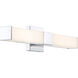 Vantage LED Chrome Wall Sconce Wall Light, Square