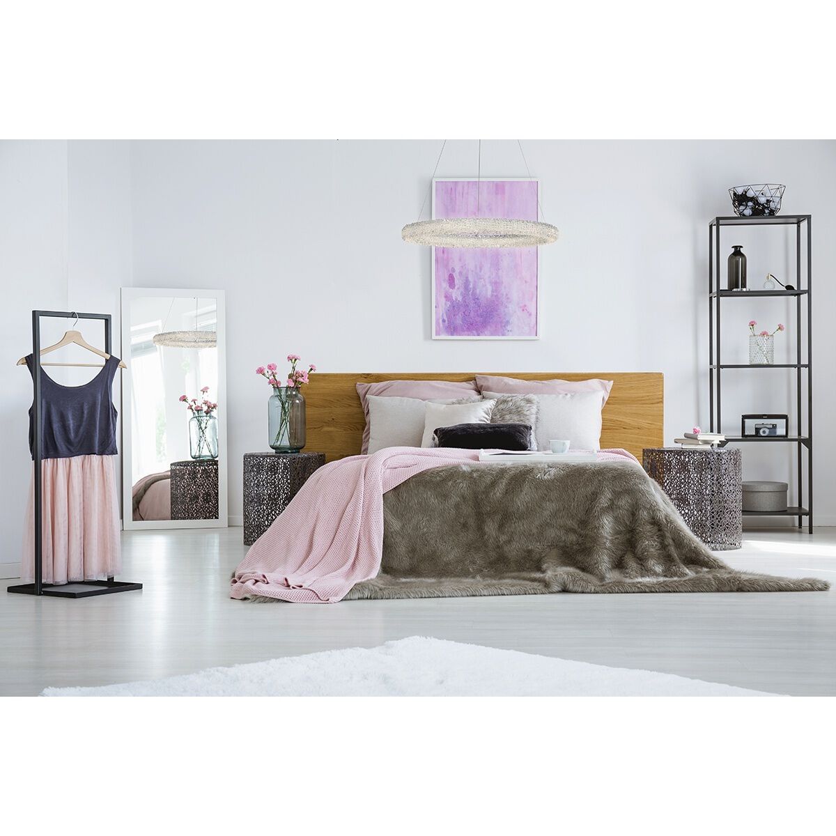 Sassi LED 24 inch Chrome Vanity Light Wall Light, Medium