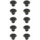 Corio Antique Bronze Hardware Cabinet Knob, Set of 10