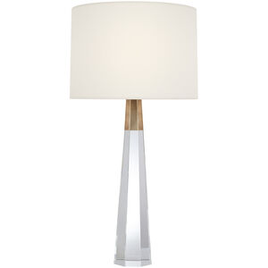 AERIN Olsen 32.5 inch 5.00 watt Crystal and Hand-Rubbed Antique Brass Cordless Table Lamp Portable Light