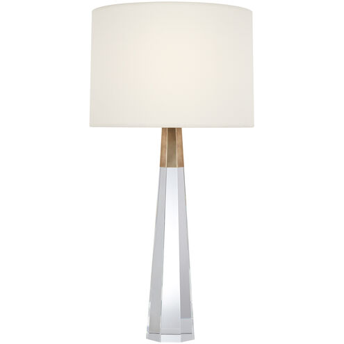 AERIN Olsen 32.5 inch 5.00 watt Crystal and Hand-Rubbed Antique Brass Cordless Table Lamp Portable Light