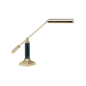 Grand Piano 26 inch 13 watt Polished Brass Piano/Desk Lamp Portable Light in Polished Brass with Marble