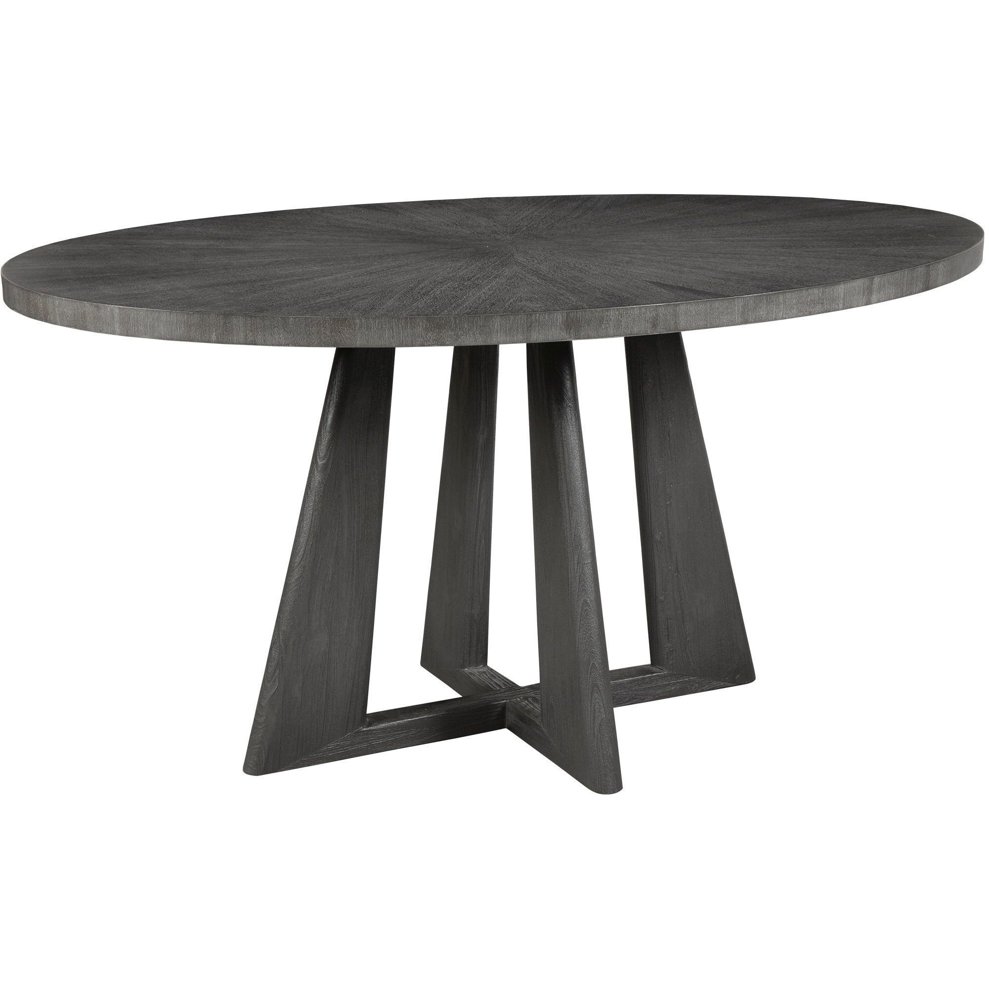 Pulsar 60 X 30 inch Dark Walnut Stain with Light Gray Glaze Dining Table