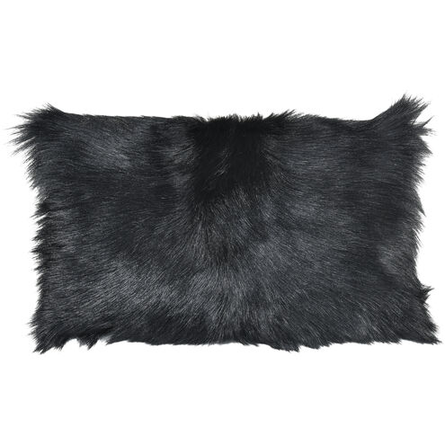 Bareback 12 X 1 inch Black Accent Pillow