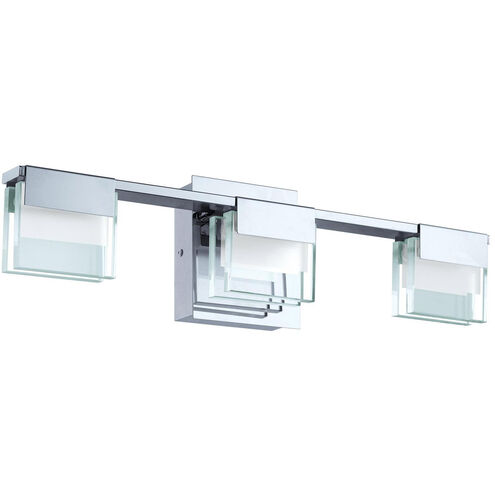 Vicino 3 Light 21.25 inch Chrome Bath Vanity Wall Light