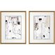 Abstract Collection White Framed Art