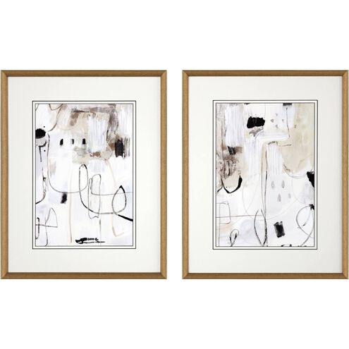 Abstract Collection White Framed Art