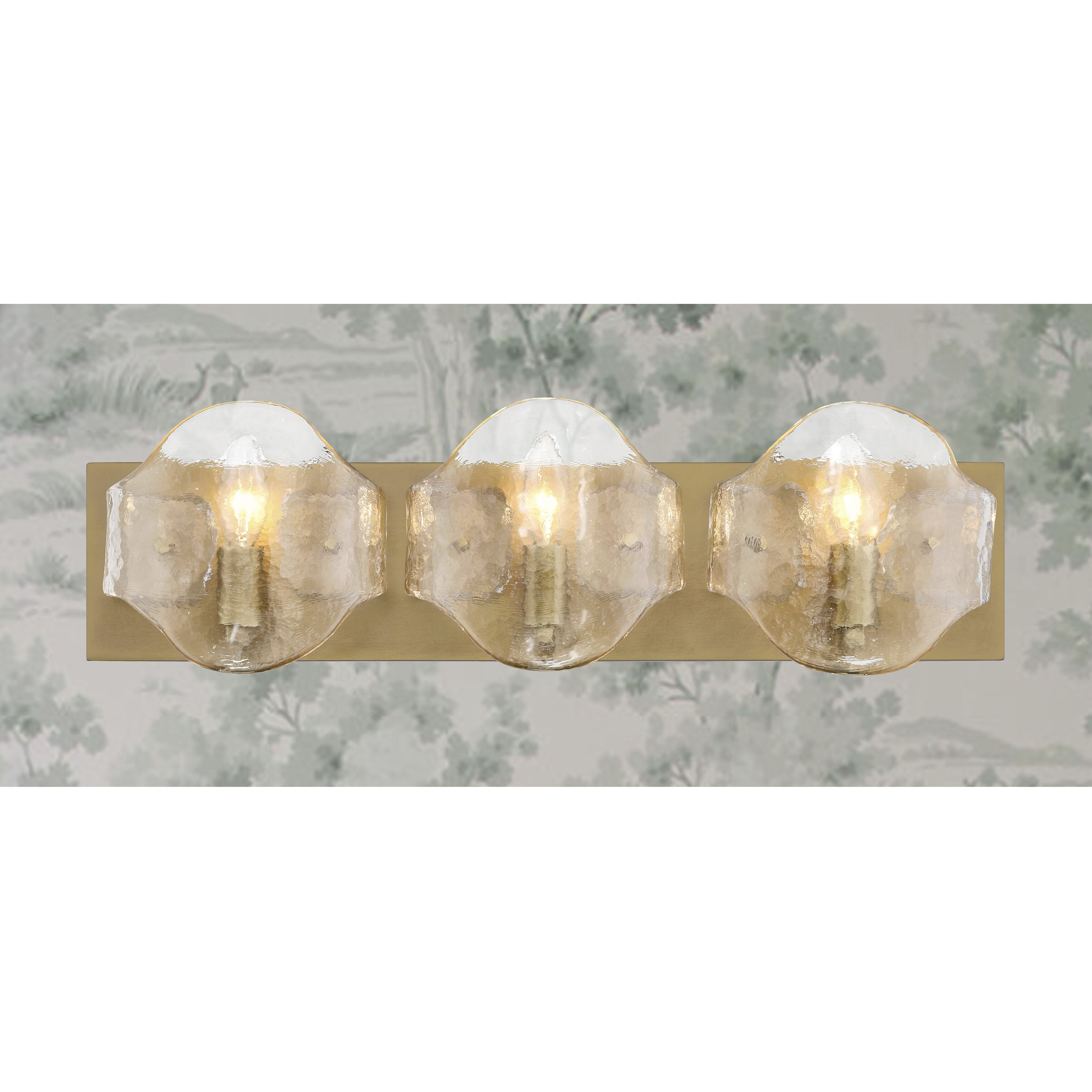 Elora 3 Light 23 inch Legacy Brass Vanity Light Wall Light